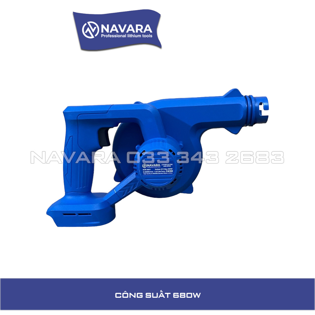 Máy hút thổi bụi chạy pin NAVARA 9001 Thổi bay mọi bụi bẩn nghóc nghách nhà bạn
