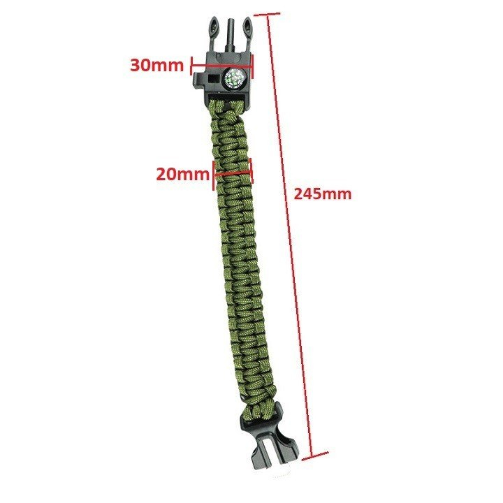 VÒNG TAY SINH TỒN thích hợp đi du lịch dã ngoại thời trang - DIY1105