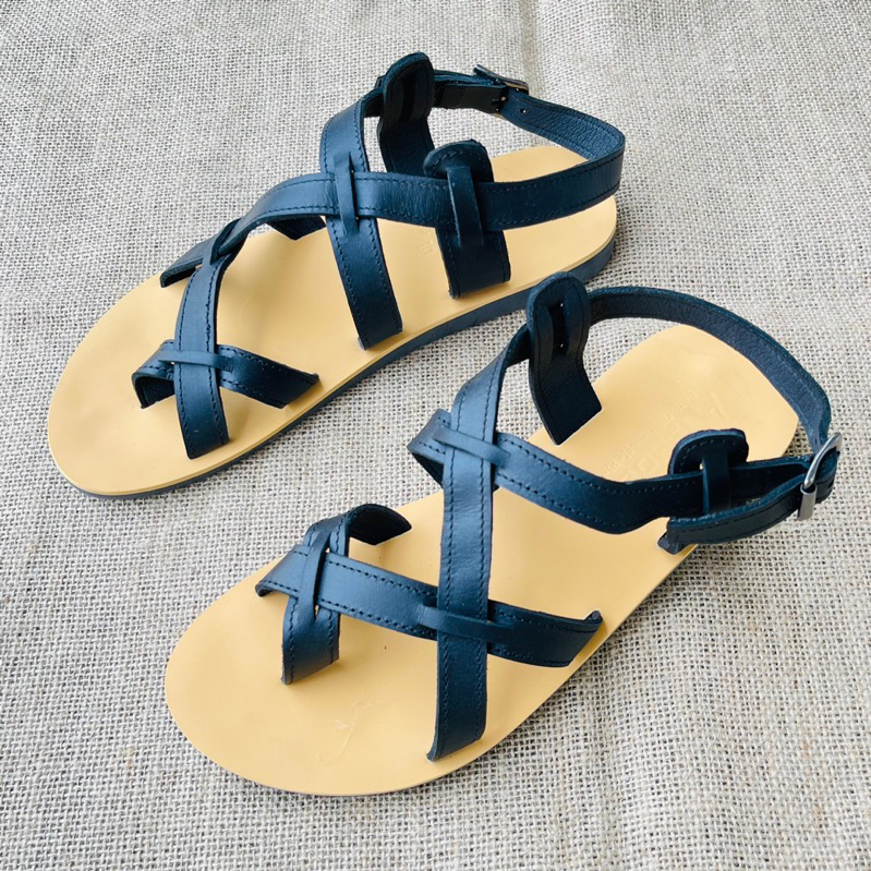 Sandal nam, dép quai ngang, dép nam da bò, không thấm nước, êm chân thoải mái  Atshoes XDxn201