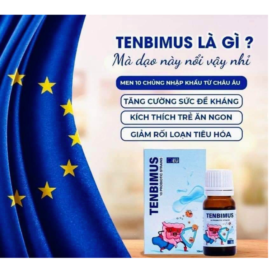 Men vi sinh Tenbimus lọ 10ml – Bổ sung 10 chủng lợi khuẩn