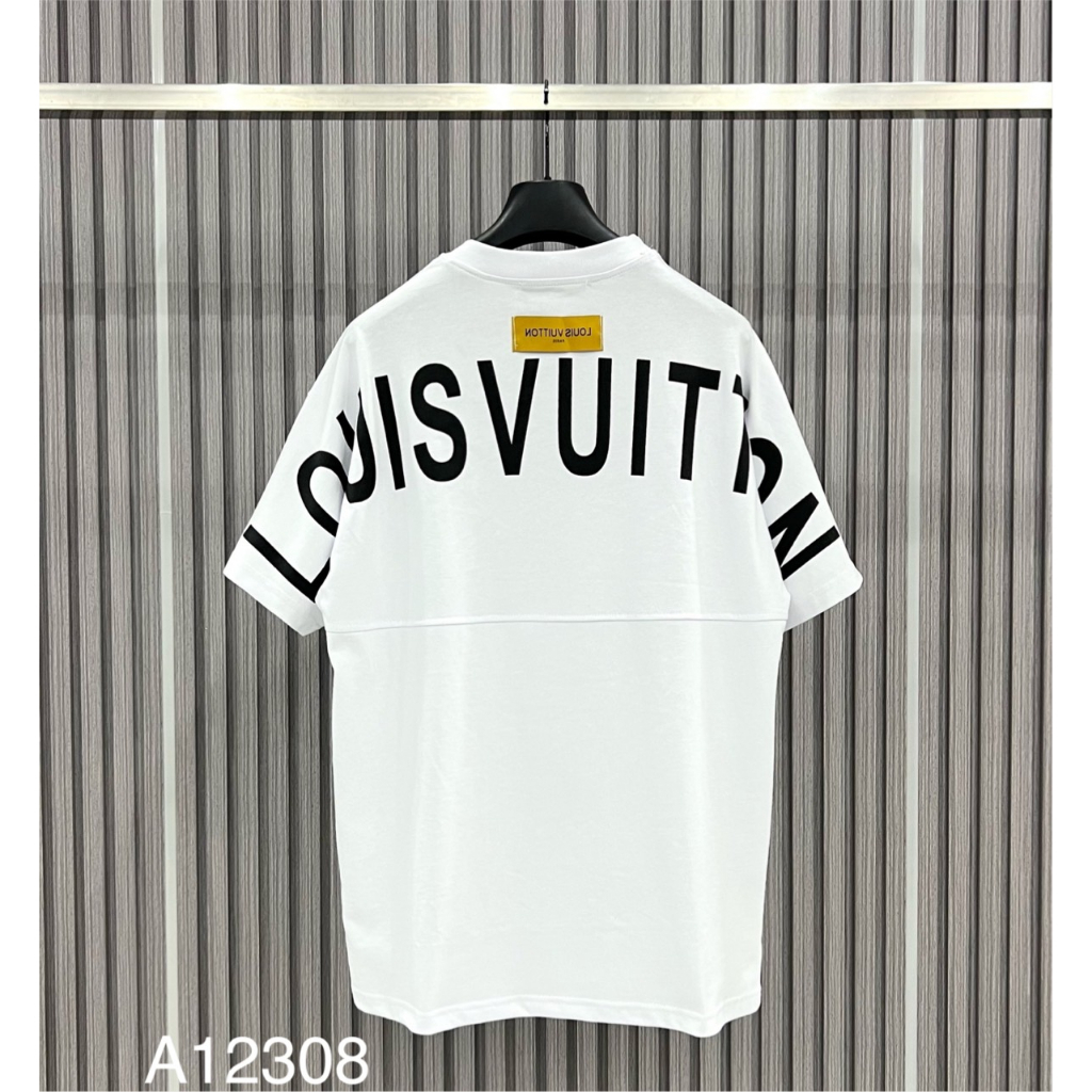 Áo Thun Nam Cotton 100% L.V In Logo, Áo Phông Nam Nữ Cotton L.V In Chữ Mới Nhất