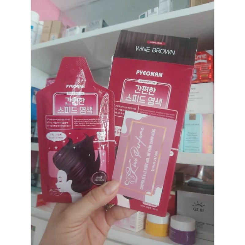 1 Gói Gội khô nhuộm thảo dược Màu Nâu R.uou