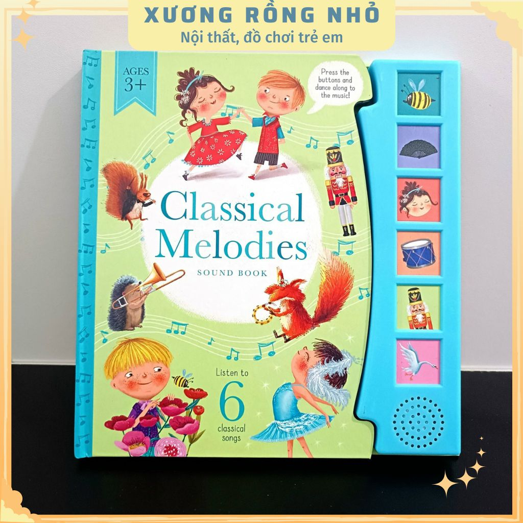 Sách âm thanh 6 nút, 6 BUTTON SOUND BOOK - CLASSICAL MELODIES