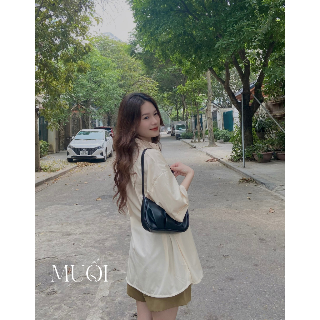 Bộ 2 chi tiết áo sơ mi kèm quần đùi xinh xắn MUỐI mã Setaoquan30111