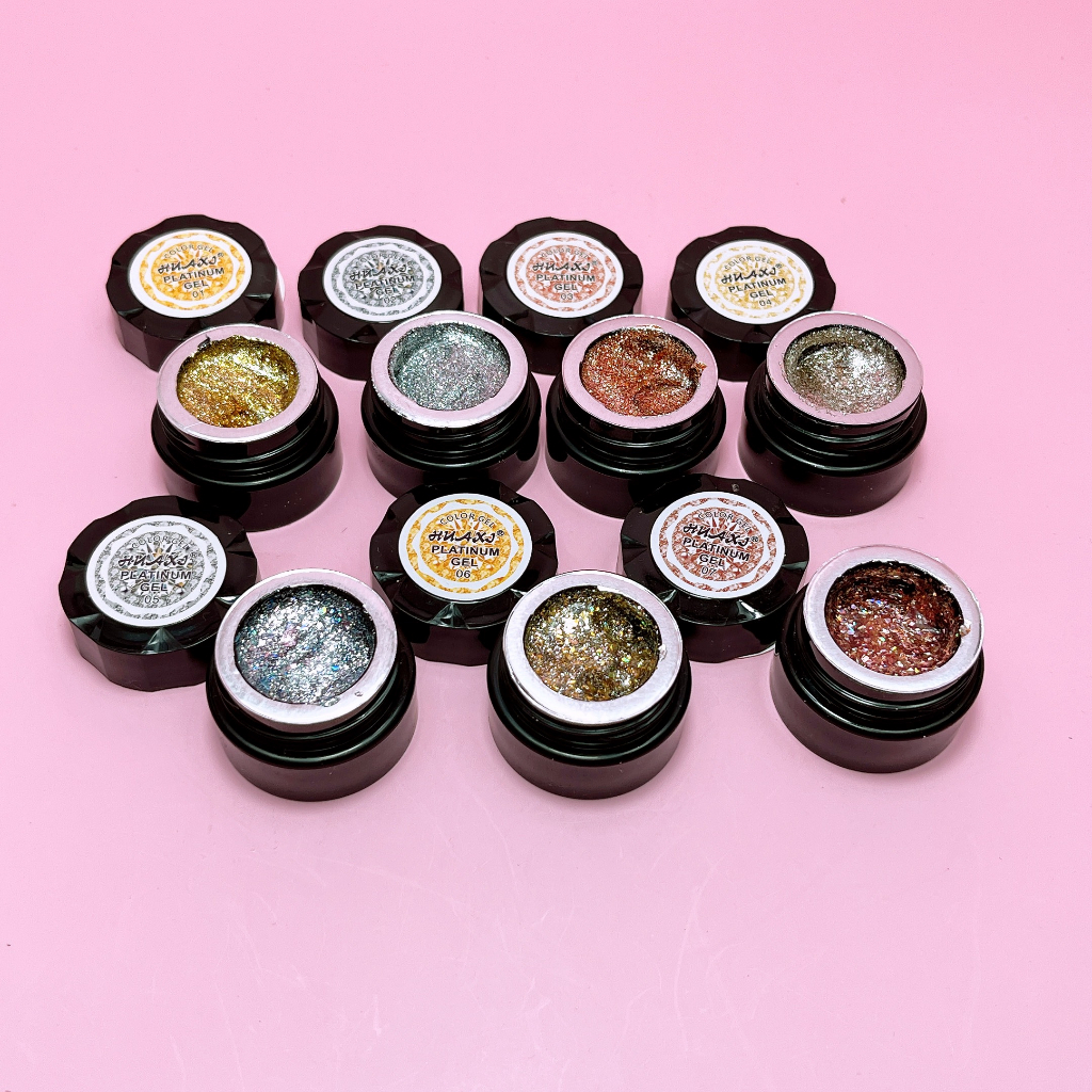 Gel Nhũ Vẽ Viền Móng Nail  Huaxi Siêu Sáng Havy Nail, Đặc nét Chuẩn Màu