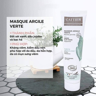 MẶT NẠ ĐẤT SÉT CATTIER 100ml