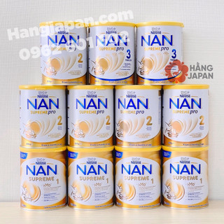 Sữa bột nestle nan supreme pro/hmo, 0-12 tháng, lon 800g