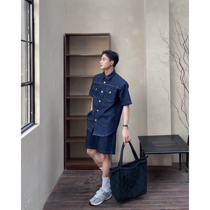 ÁO SƠ MI BÒ NGẮN TAY BY ONDÉ