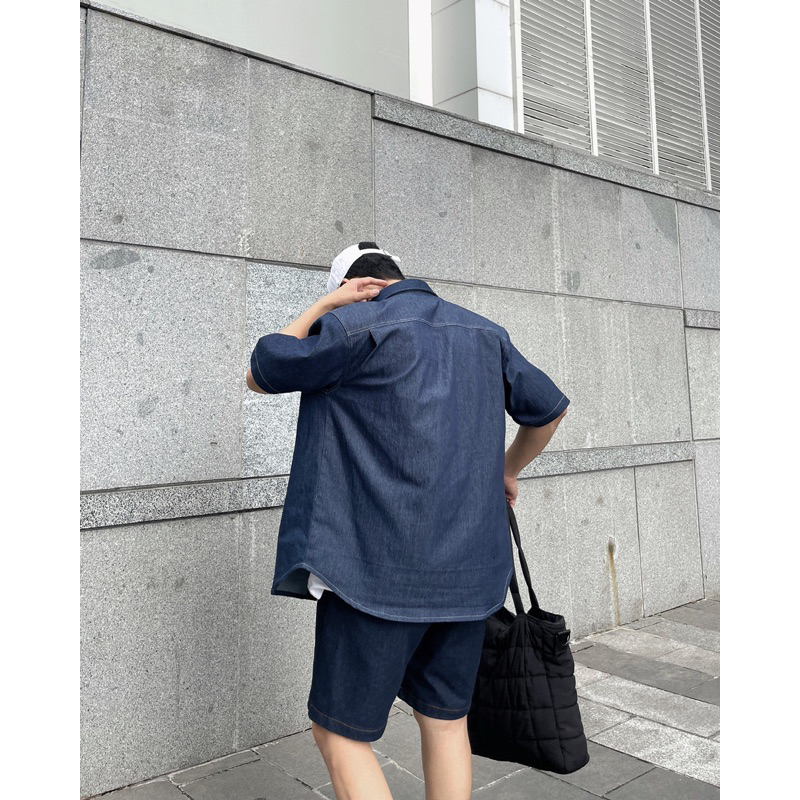 ÁO SƠ MI BÒ NGẮN TAY BY ONDÉ