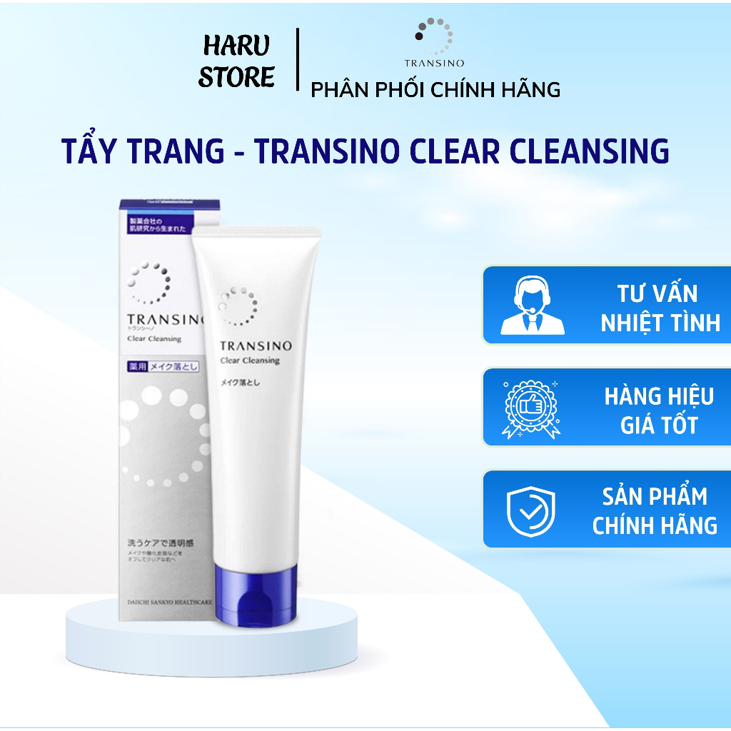 Tẩy trang TRANSINO ngăn ngừa khô da, dưỡng da không bị thâm, giảm nhờn cho da, dưỡng ẩm