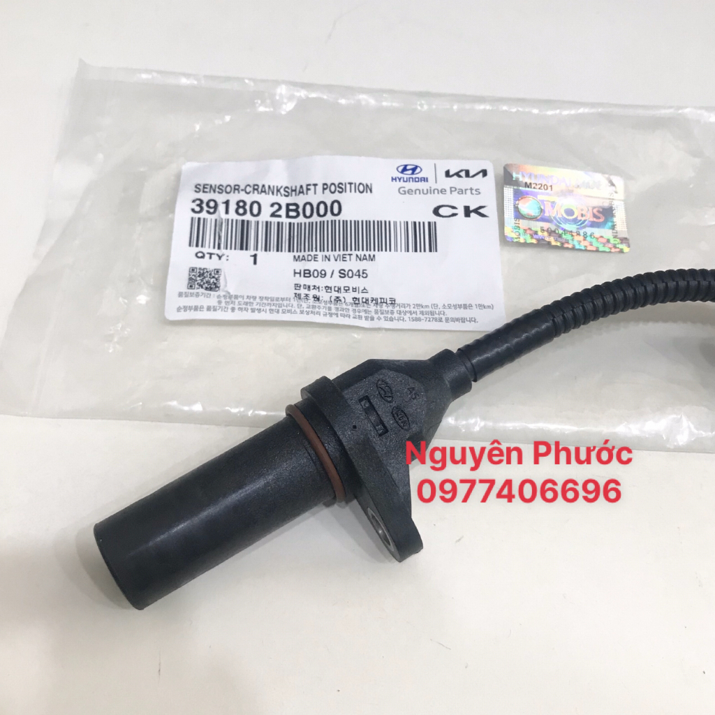 Cảm biến trục cơ xịn chính hãng  KIA/HYUNDAI I30, FORTE,K3, CARENS 1.6, AVANTE1.6, ELANTRA - Mã PT 391802B000/391802B030