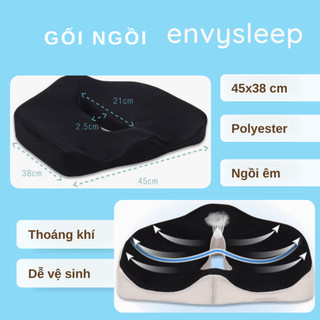 Gối ngồi đệm ngồi Cao su non Envysleep nâng đỡ mông hông, giảm đau lưng nâng đỡ đốt sống lưng