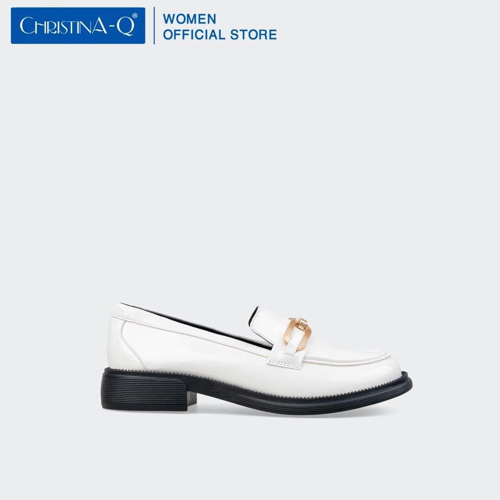 Giày Lười Nữ Giày Loafer Mũi Vuông ChristinA-Q GLM036