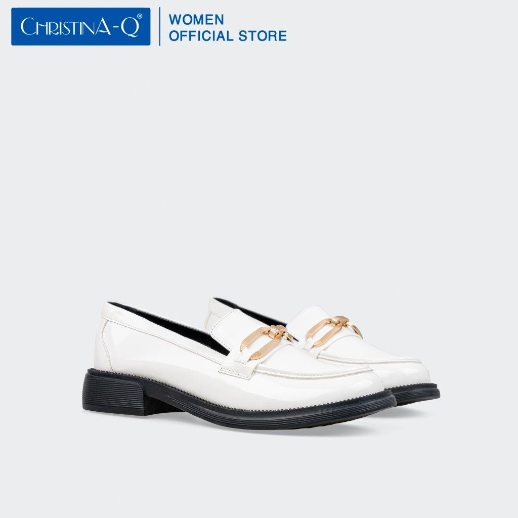 Giày Lười Nữ Giày Loafer Mũi Vuông ChristinA-Q GLM036