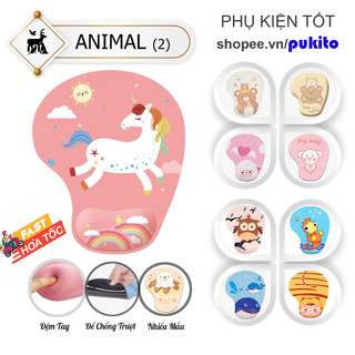 Miếng Lót Chuột Mini Mouse Pad Silicon Animal 3D