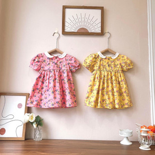 Váy cổ sen 1076 size 8-26kg bé gái