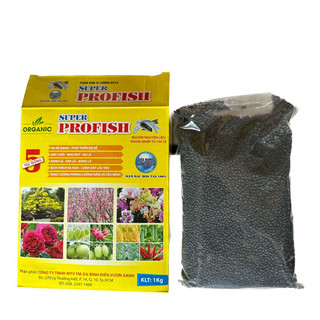 Hộp 1kg Phân Hữu Cơ Vi Sinh Super Profish, Đạm Cá Chile Đậm Đặc Dạng Viên Tan Chậm