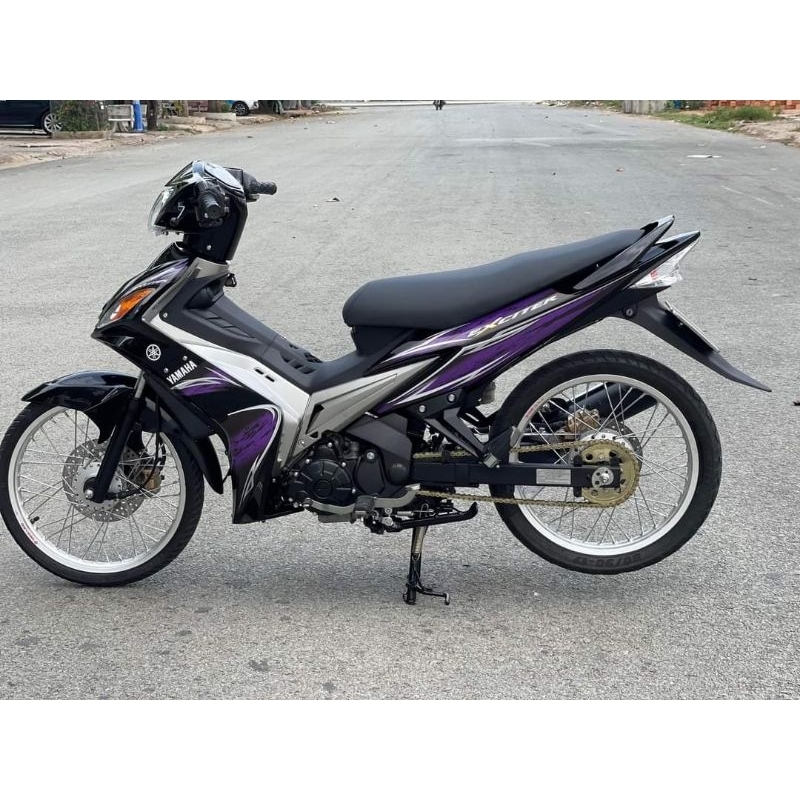 Tem rời 3 lớp - Ex 135-2010 tím - dán xe đen