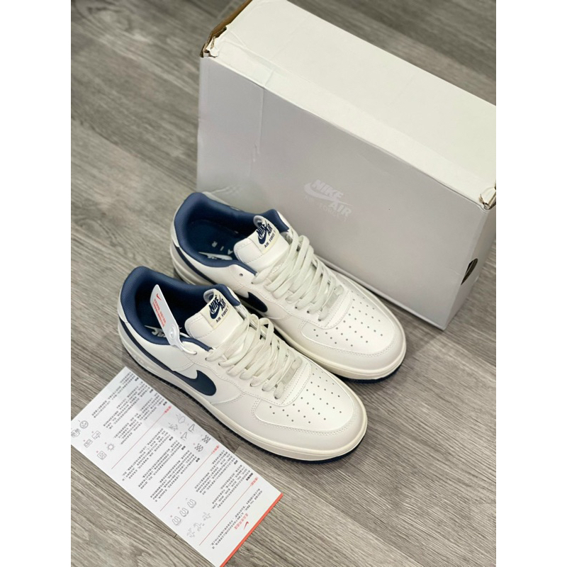 Giày Air Force 1 Xanh Navy, Sneaker Nam Nữ Full Box Tặng Tất