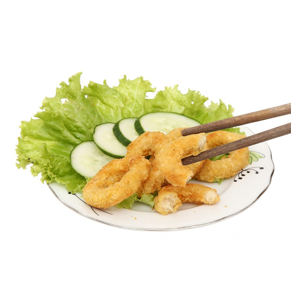 Gà Nugget vòng chiên giòn CP 300g/1kg, gà vòng trẻ em ưa thích, không cần rã đông