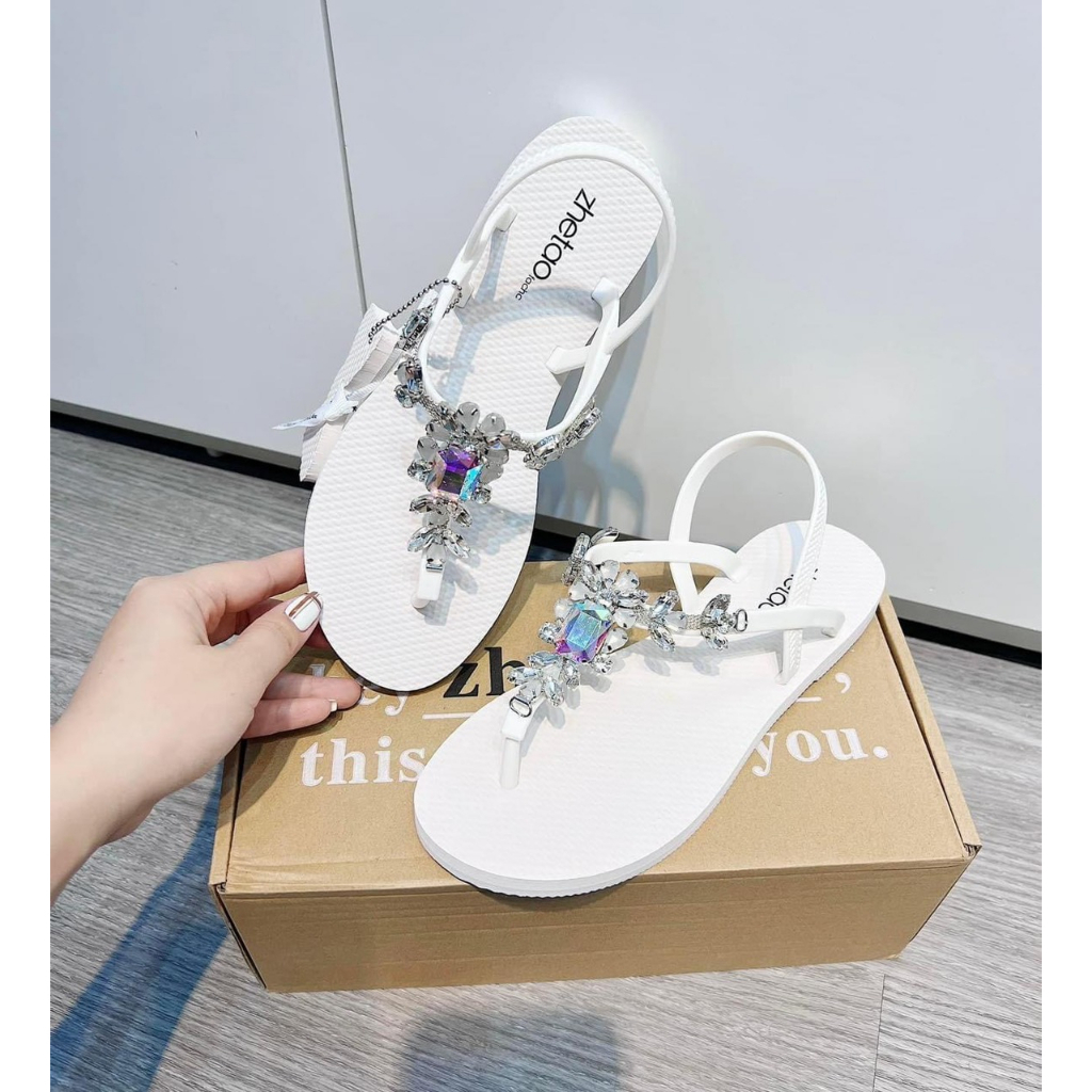 Sandal Viền Đá Dài SD2143