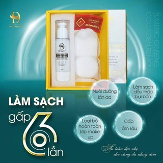 [FREESHIP 50K] TẨY TRANG NGHỆ NHÂN SÂM COLLAGEN tặng kèm bông tẩy trang- HOÀNG NGỌC DIỆP
