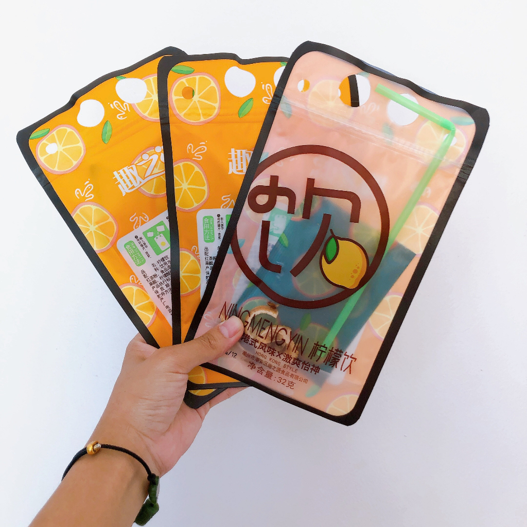 Trà túi zip cô đặc tự pha loại ngon - Trà chanh túi zip tiện lợi