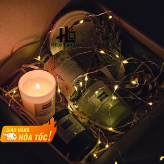 Set quà tặng sinh nhật tốt nghiệp - nến thơm aroma menahem - hilo candles