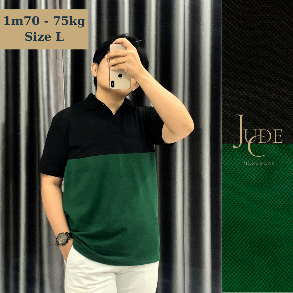 Áo Polo Nam JudeC Elegreen  vải cá sấu cotton cao cấp, trẻ trung, sang trọng