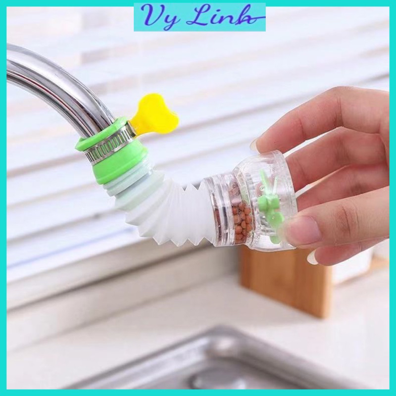 Đầu vòi lọc nước tăng áp thiết kế thông minh xoay 360 độ cho bồn rửa bát T005