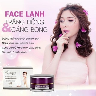 Kem Face Lạnh Ban Đêm N Collagen Hộp 25g | Dưỡng Trắng Da Căng Bóng, Hàng Chính Hãng