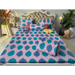 Ga gối thun Hàn Quốc mẫu lá ( 6 màu)