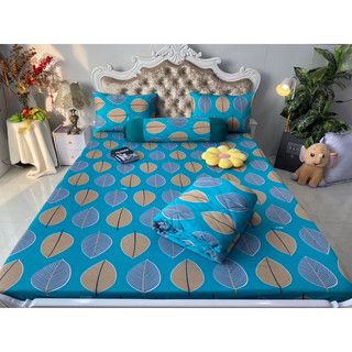 Ga gối thun Hàn Quốc mẫu lá ( 6 màu)