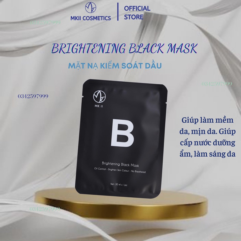 Black Mask Mặt nạ cấp ẩm kiểm soát dầu - MKII COSMETICS VIETNAM