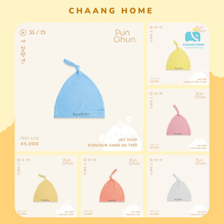 Punchun mũ thóp cho bé sơ sinh cotton