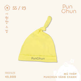 Punchun mũ thóp cho bé sơ sinh cotton