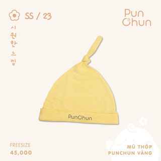 Punchun mũ thóp cho bé sơ sinh cotton