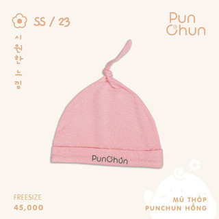 Punchun mũ thóp cho bé sơ sinh cotton