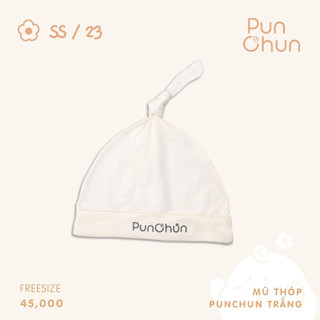 Punchun mũ thóp cho bé sơ sinh cotton