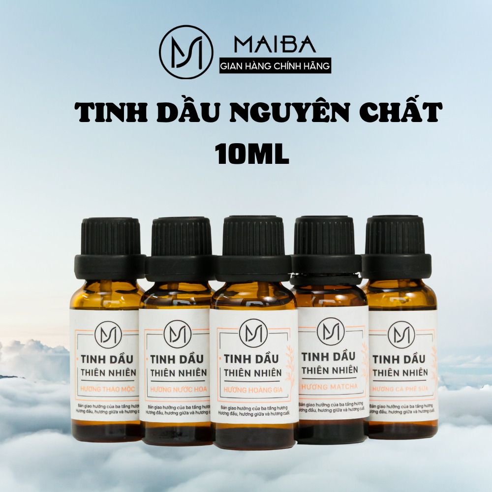Tinh dầu nguyên chất thiên nhiên MAIBA xông phòng giúp khử mùi và thư giãn 5-10ml