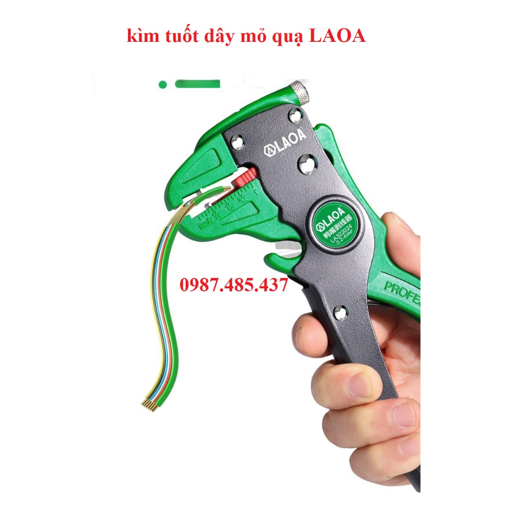 Kìm tuốt dây mỏ quạ LAOA hàng cao cấp, Kềm tuốt dây 0.5-6mm2