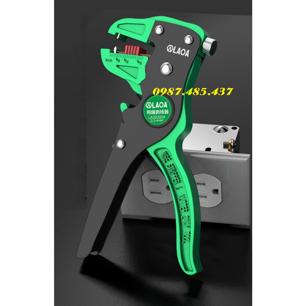 Kìm tuốt dây mỏ quạ LAOA hàng cao cấp, Kềm tuốt dây 0.5-6mm2