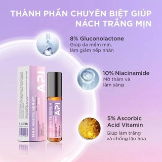 Son Nách API, Serum Khử Mùi Hôi, Dưỡng Trắng API