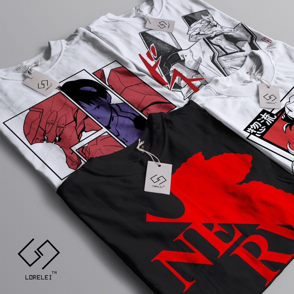 Áo thun Neon Genesis Evangelion Rei Ayanami ngắn tay