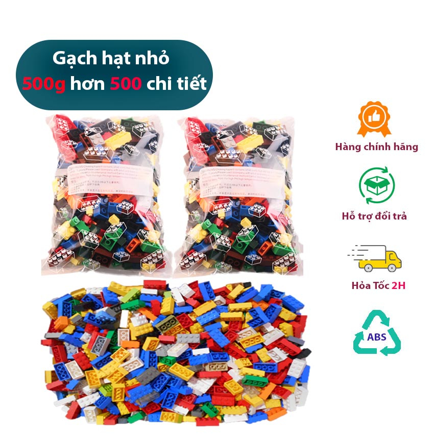 Đồ Chơi Lắp Ghép Cho Bé Trai Và Bé Gái - 500g Chi Tiết Gạch Chủ Đề Sáng Tạo Nhựa ABS An Toàn Cho Trẻ