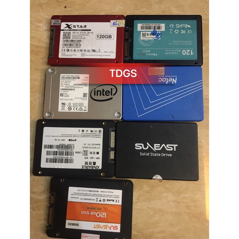 Ổ cứng ssd cũ 120gb các hãng sẵn win
