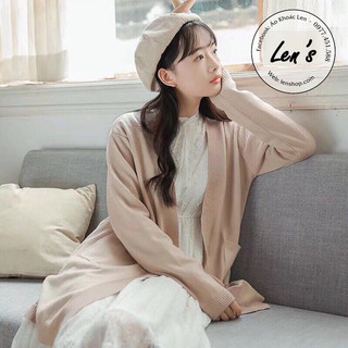Áo khoác len dáng dài len mịn áo khoác cardigan nữ dáng dài nàng len
