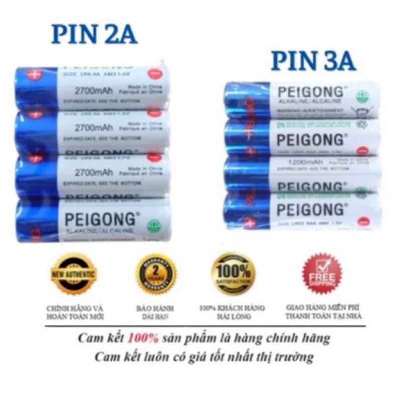 PIN PEIGONG CHÍNH HÃNG CAO CẤP CHUYÊN DÙNG CHO KHÓA VÂN TAY, KHÓA TỪ, MÁY ĐO HUYẾT ÁP