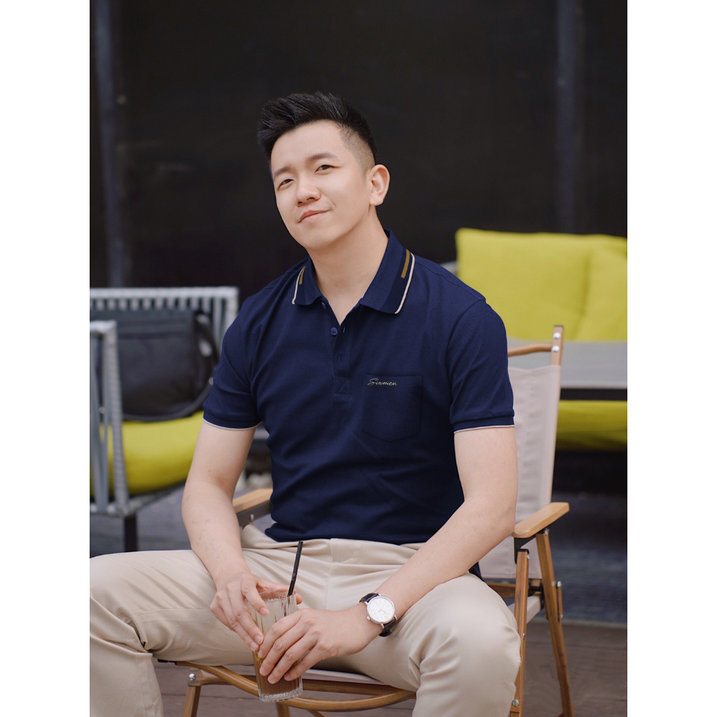 Áo Polo nam cổ bẻ CÓ TÚI Logo Thêu  SIXMEN - vải cá sấu CVC cotton dày dặn thoáng mát, nam tính