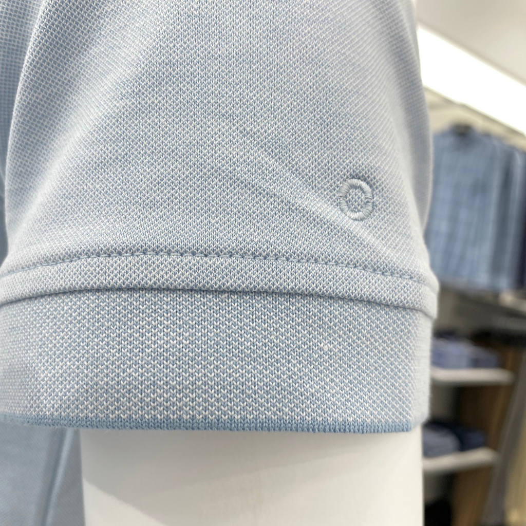 OWEN - Áo polo nam ngắn tay Owen chất pima mềm mát màu xanh nhạt 231404